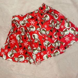 Christmas skirt EUC